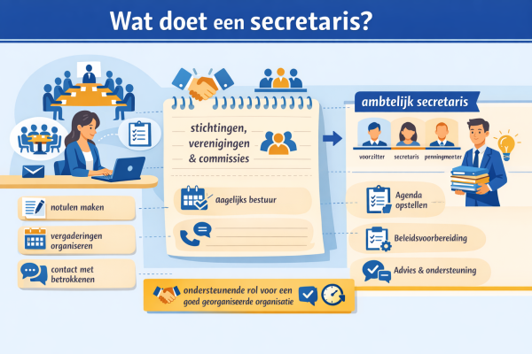 Alles over het beroep secretaris Wat doet een secretaris